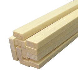 Midwest Products 1/4 in. X 1/2 in. W X 36 in. L Balsawood Strip #2/BTR Premium Grade