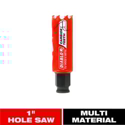 Diablo Snap-Lock Plus 1 in. Carbide Tipped 2-3/8 in. L X 3/8 in. D Hole Saw