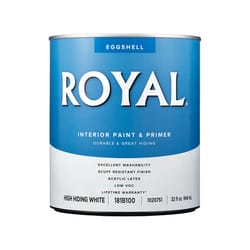 Royal Eggshell High Hiding White Water-Based Paint Interior 1 qt