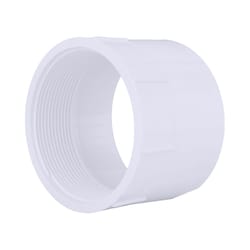 Charlotte Pipe Schedule 40 4 in. Hub X 4 in. D FPT PVC Pipe Adapter 1 pk