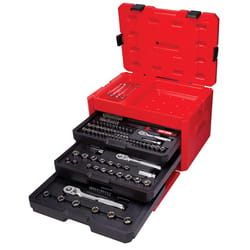 Craftsman 1/4, 3/8 and 1/2 in. drive Metric and SAE 6 Point Mechanic's Tool Set 243 pc