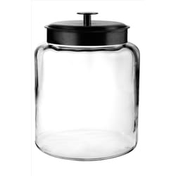 Anchor Hocking Montana Black/Clear Glass Jar 2 gal