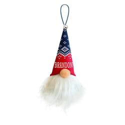 Christmas Gnome Multicolored Brandon Ornament 5.5 in.