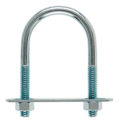 Hampton 5/16 in. X 1-3/4 in. W X 3 in. L Coarse Zinc-Plated Steel U-Bolt