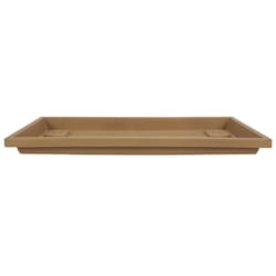 HC Companies Venetian 1.38 in. H X 17.5 in. W Plastic Fluted Flower Box Tray Sandstone