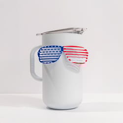 Served 2 L White Icing Insulated Pitcher Stainless Steel