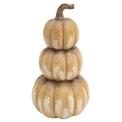 Gerson 11 in. Harvest Stacking Pumpkins Fall Decor