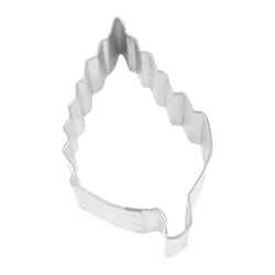 R&M International Corp International Corp 4 in. W X 2 in. L Aspen Leaf Cookie Cutter Silver 1 pc