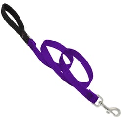 Lupine Pet Basic Solids Purple Purple Nylon Dog Leash