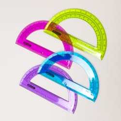Bazic Products 12 in. School Kit with Protractor 5 pc
