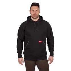 Milwaukee XXL Long Sleeve Men's Hooded Black Pullover Hoodie