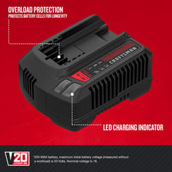 Craftsman V20 CMCBL700D1 90 mph 340 CFM Battery Handheld Blower Kit  (Battery & Charger) - Ace Hardware