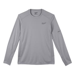 Milwaukee L/XL Long Sleeve Unisex Crew Neck Gray Shirt