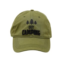 Pavilion Man Out Out Camping Baseball Cap Olive One Size Fits Most