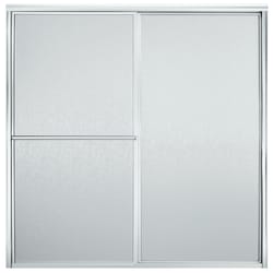 Sterling 70 in. H X 59-3/8 in. W Silver Framed Shower Door