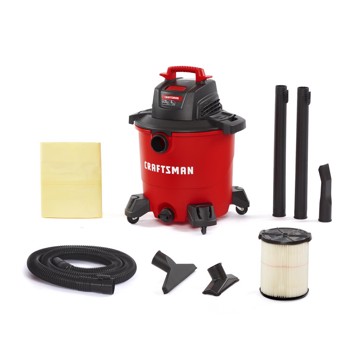Craftsman 9 gal Corded Wet/Dry Vacuum 8.3 amps 120 V 4.25 HP Sansujyuku sansujyuku.com