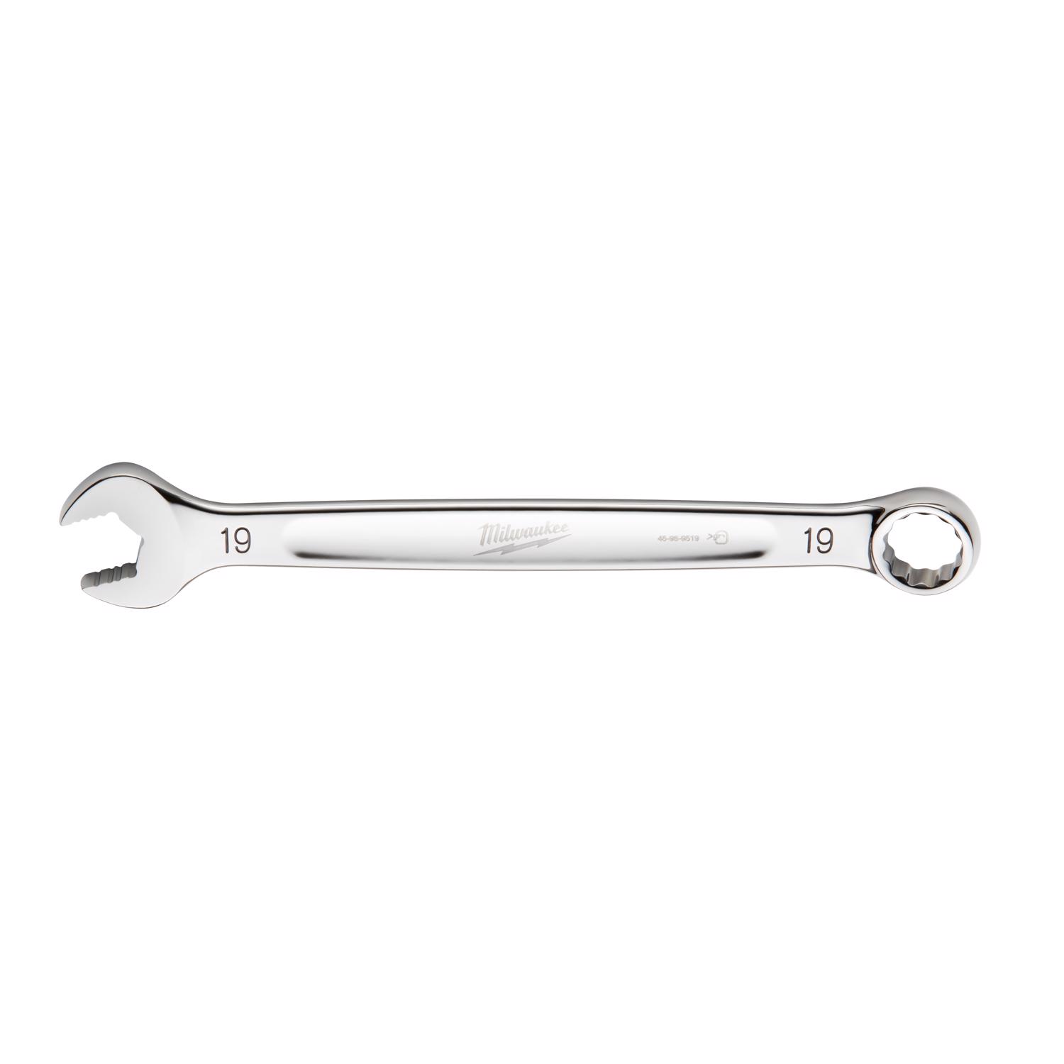Milwaukee 19 mm X 19 mm 12 Point Metric Combination Wrench 9.84 in. L 1 pc