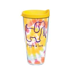 Tervis 24 oz Puppie Love Tie Dye Multicolored BPA Free Tumbler with Lid