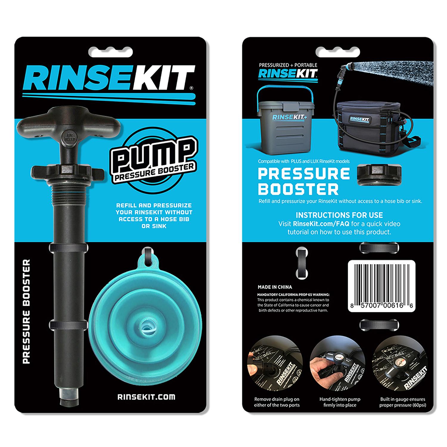 RinseKit Pressure Booster 65 psi Hand Pump For RinseKit Plus