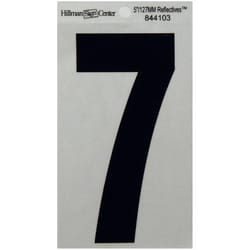 Hillman 5 in. Reflective Black Mylar Self-Adhesive Number 7 1 pc
