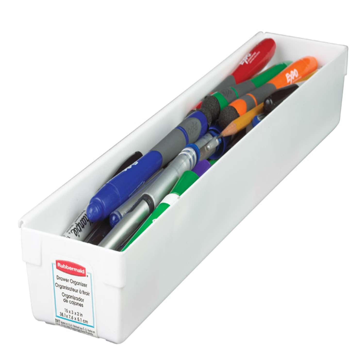 Rubbermaid 2 in. H X 3 in. W X 15 in. D Plastic Drawer Organizer - Ace  Hardware