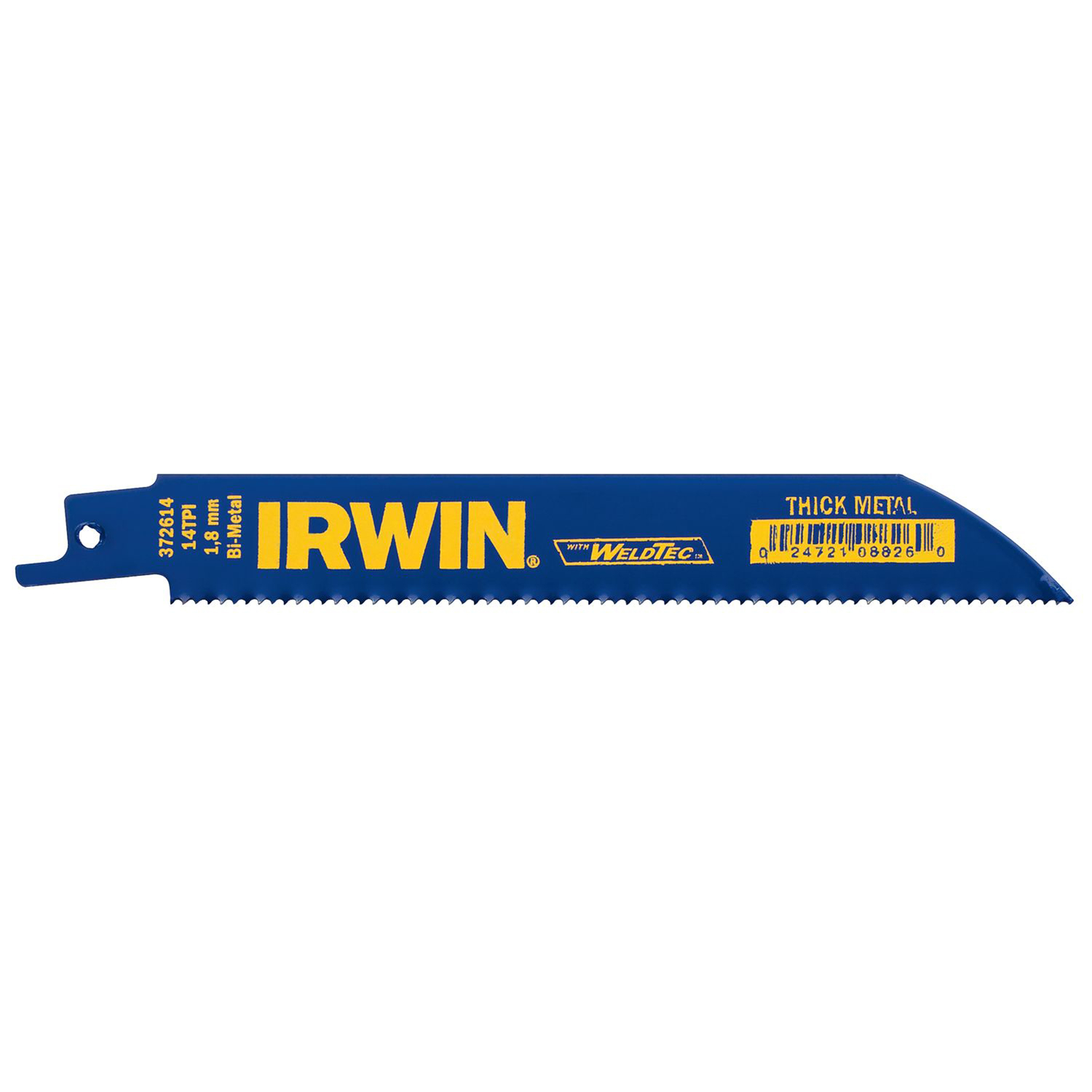 Photos - Jigsaw Blade IRWIN WeldTec 6 in. Bi-Metal Reciprocating Saw Blade 14 TPI 5 pk 372614P5 