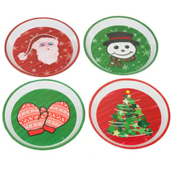 Chef Craft Multicolored Melamine Christmas Plate 11.75 in. D 1 pk