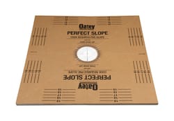 Oatey Shower Perfect Slope 40 in. W X 40 in. L Brown Shower Base