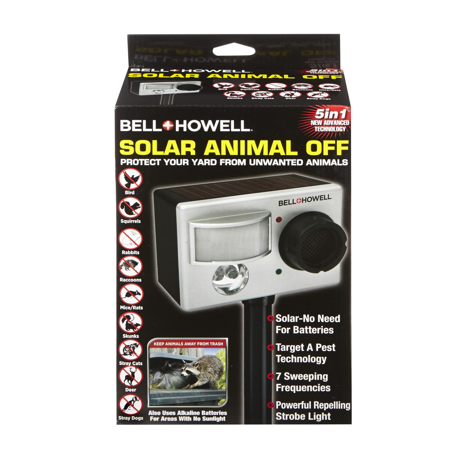 UPC 852374001226 product image for Bell + Howell Solar Animal Off For All Animals Animal Repellent | upcitemdb.com