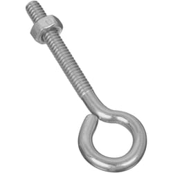 National Hardware 1/4 in. X 3 in. L Zinc-Plated Steel Eyebolt Nut Included