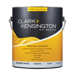 Clark+Kensington Flat Designer White Paint + Primer Interior 1 gal