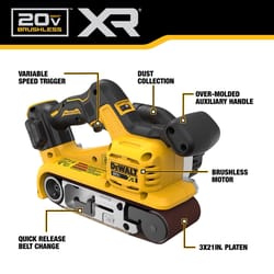 DEWALT 20V MAX XR 3 in. W X 21 in. L Cordless Belt Sander Tool Only