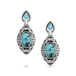 Montana Silversmiths Women's Blue Mesa Silver/Turquoise Earrings