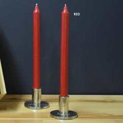 Kiri Tapers Red Unscented Scent Taper Candle