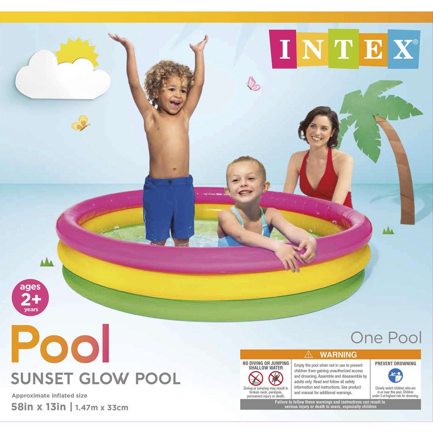 swimming fool for kids Intex Flower Sunset Glow Inflatable Pool