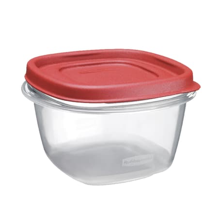 Rubbermaid 16 cups Clear/Red Food Storage Container 1 pk - Ace Hardware