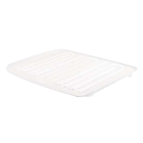 Rubbermaid 14.7 In. x 18 In. White Sloped Drainer Tray - Dazey's Supply