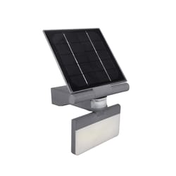 Flipo Pacific Accents Motion-Sensing Solar Powered LED Gray Floodlight