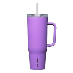 Corkcicle Cruiser 40 oz Varsity Purple BPA Free Insulated Straw Tumbler