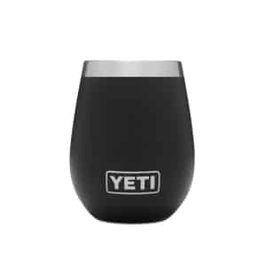 YETI  Rambler  Black  Stainless Steel  No Sweat  Wine Tumbler  BPA Free 10 oz. 