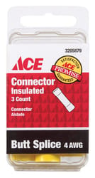 Ace Butt Splice Yellow 3 pk