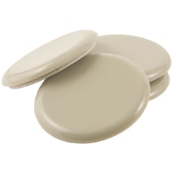 SuperSliders Plastic Self Adhesive Protective Pad Beige Round 1-3/4 in. W X 1-3/4 in. L 4 pk