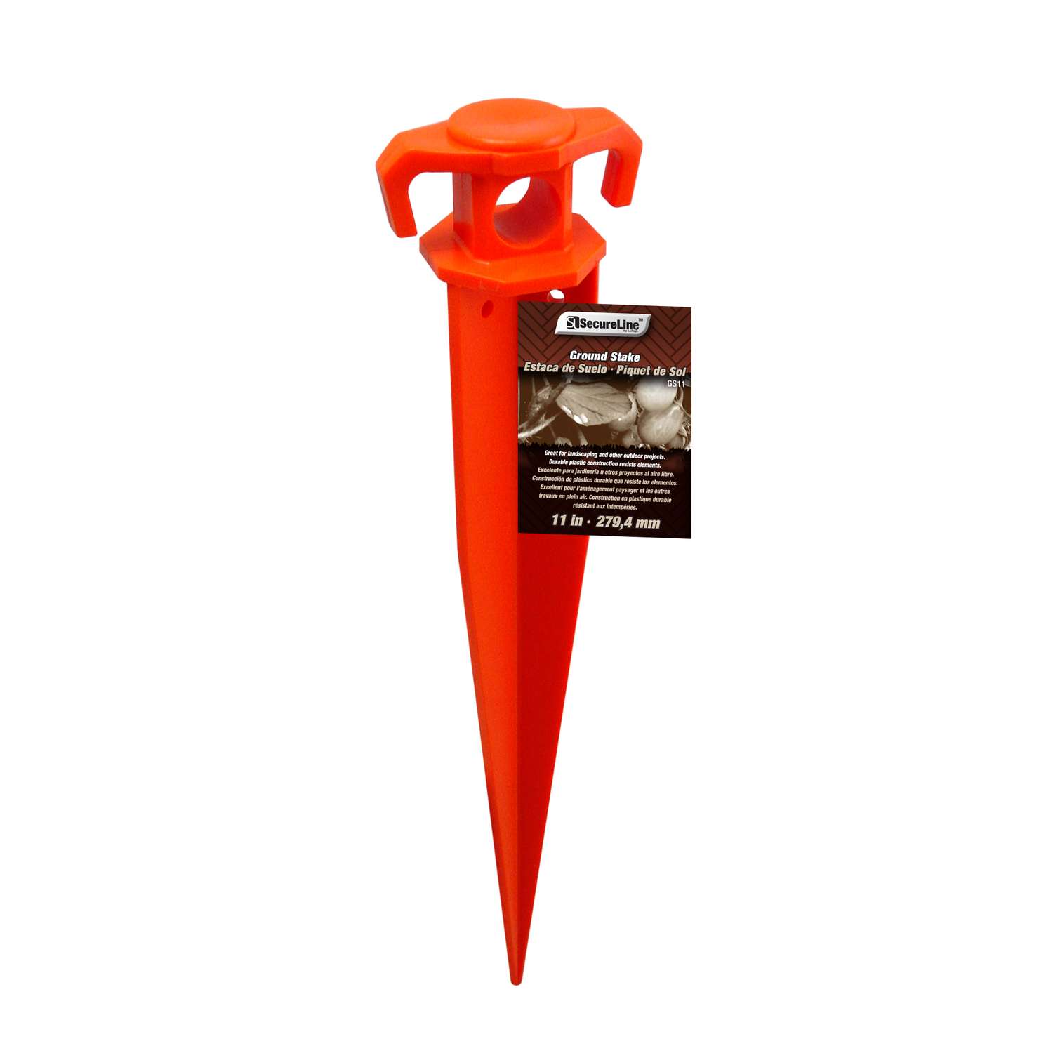 SecureLine 11 in. H X 1.5 in. W Plastic Stake 1 pk - Ace Hardware