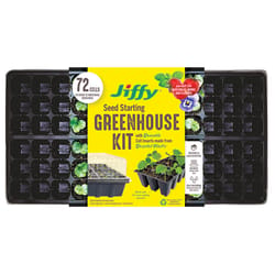 Jiffy Greenhouse 72 Cells 11 in. W X 22 in. L Seed Starting Kit 1 pk