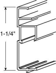 Prime-Line White Aluminum 1-1/4 in. W X 72 in. L Screen Frame 1 pk