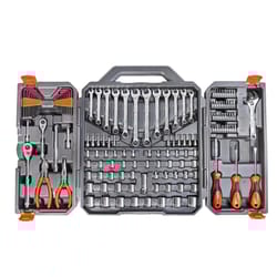 Crescent 1/4 and 3/8 in. drive Metric/SAE 6 Point Professional Mechanic's Tool Set 150 pc