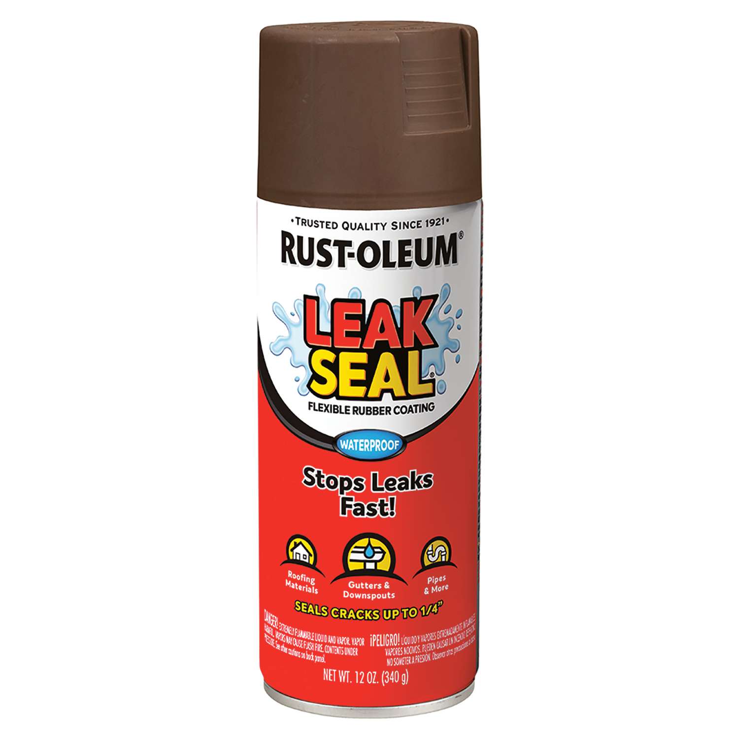 RustOleum Brown Leakseal Flexible Rubber Sealant 12 oz Ace Hardware