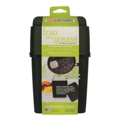 Range Kleen Fat Trapper Black Polypropylene System with 2 Grease Disposable Bag