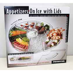 Prodyne Clear Acrylic Flip Lid Appetizer Tray