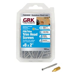 GRK Fasteners No. 8 in. X 2 in. L Star Trim Head W-Cut Construction Screws